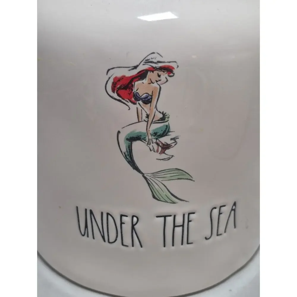 💥 Rae Dunn Little Mermaid Ariel Under the Sea Cookie Jar Canister